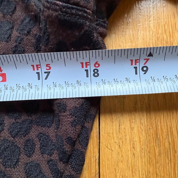 Lucy Size M Brown & Black Cheetah Animal Print Mock Neck Full Zip Jacket - Picture 4 of 12